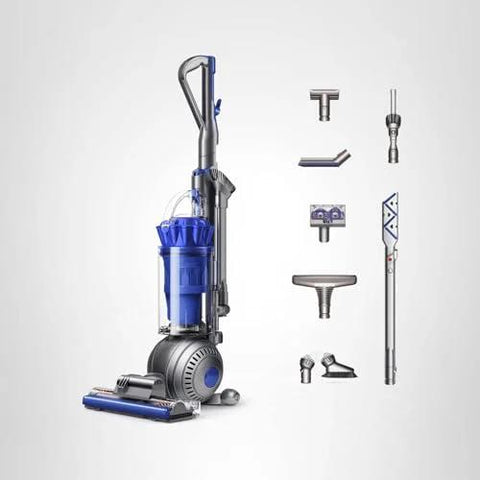 Dyson Ball Animal Total Clean upright vacuum, corded, blue with attachments including wand and floor heads
