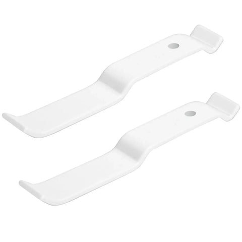 Heavy Duty White Wire Shelf Corner Brackets Replacement For Adjustable Ventilated Wire Shelving Corner Support For Easy Closet Organization 2 Pack