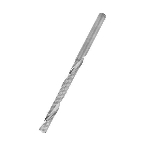 Rugged Five Piece CNC End Mills Set Single Flute Spiral Milling Cutters Tungsten Steel For Wood Carving And Precision Machining 3.175x3.175x32x55mm
