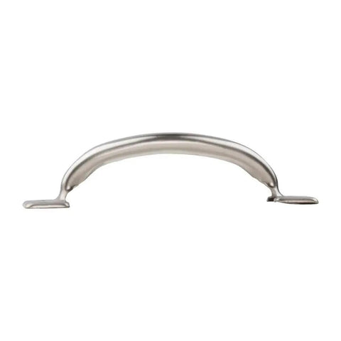 Stainless Steel Pull Handle For Drawers And Doors 6-1/2 Inch Length N349-001 V671 side view, ornamental design, corrosion resistant.