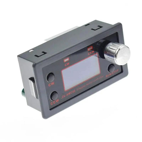Close-up of Two Pack Stepper Motor Driver Controller ZK SMC02 5 To 30V 4A with forward and reverse pulse speed angle control.