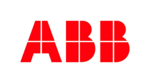 Red ABB logo on a white background