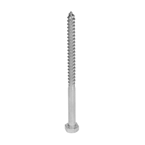 Stainless Steel Half Thread Wood Hex Lag Screws Self Tapping Fasteners DIN 571 Standard M8 130Mm for carpentry projects