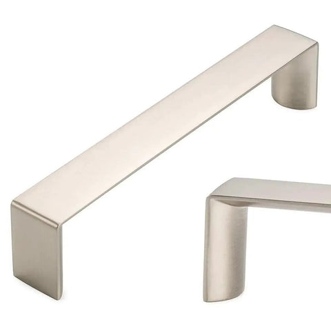 10 Pack 5 Inch Brushed Nickel Cabinet Pulls Satin Silver Cabinet Handles Nickel Hardware for Kitchen Cabinets Drawers with Screws
