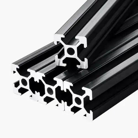4-Piece 47.24-Inch T Slot Aluminum Extrusion Profile European-Standard Anodized Linear Rail Heavy-Duty Pro-Grade Aluminum Rail Set