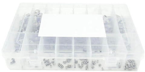 480 Piece SAE Internal Hex Drive Cup Point Screws Assortment Kit With 24 Sizes In 304 Stainless Steel Hex Allen Head Socket Set Grub Screws Bolts