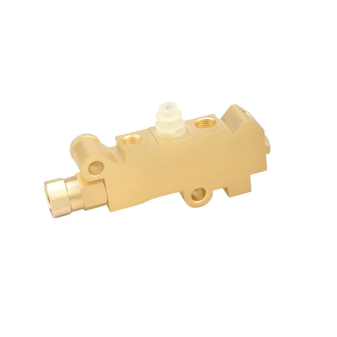 Brass PV71 brake proportioning/combination valve for disc front, drum rear brakes.