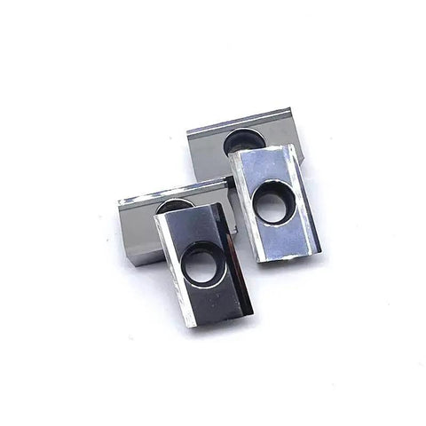 10Pcs APKT Turning Inserts Set Tungsten Carbide External Turning Tool Inserts For Aluminum Machining Center Wood Turning Tools APKT1135 1003 1604 APGT1604 MA H01 image showing three inserts.