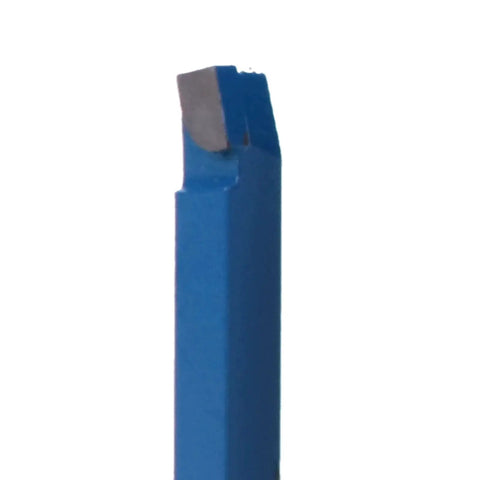 Close-up of a single tool from 10 Pack Quarter Inch Metal Lathe Cutting Tools With Carbide Tips C6 Bits For Turning Boring And Chamfering