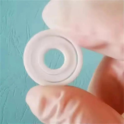 Close-up of All Zirconia Ceramic Fishing Reel Bearing 623CE 3x10x4 Mm ABEC 9 for high temp tolerance and smooth casting.