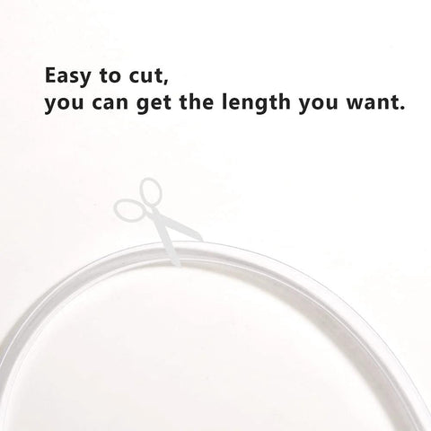 QuQuyi clear PVC vinyl tubing, 5/8 in ID x 13/16 in OD, lightweight BPA-free