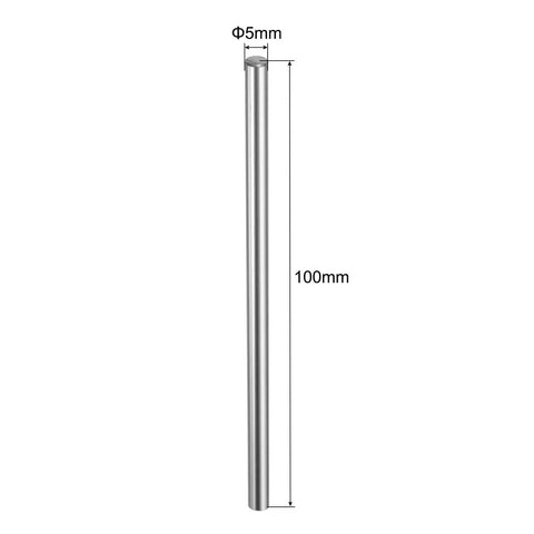 Two Pack 5mm x 100mm Linear Motion Guide Rods Chrome Plated Case Hardened Steel For 3D Printers And CNC Machines Ultra Precise Straightness
