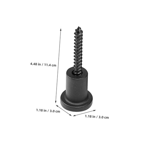 Versatile Sliding Barn Door Track Connectors And Spacers Kit screw with dimensions, DIY Friendly Expansion Tubes, Screws