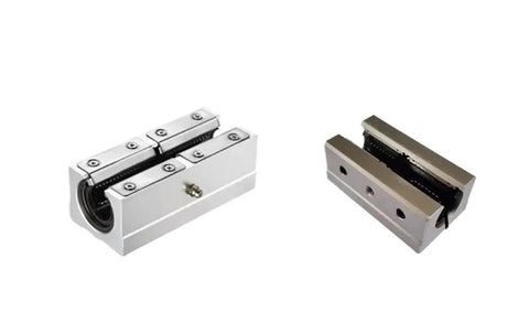Beefy Aluminum Block Linear Motion Ball Bearing Slide Kit For CNC And 3D Printer Rails Compatible With SBR16LUU SBR20LUU 2 Pack