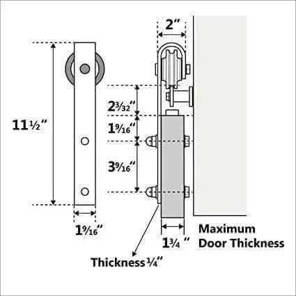 Knotty Pine Sliding Barn Door Kit 36 in Wide by 84 in High Dark Walnut Finish Handcrafted in USA Unassembled Panels Hardware Included Smooth Silent Tracks Pre-Drilled Holes for Easy Install Game Changing Home Upgrade.
