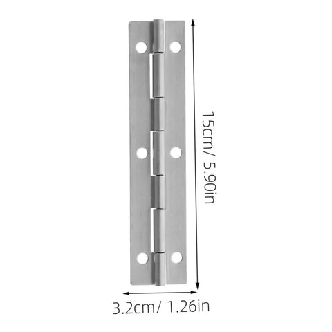 Heavy Duty Piano Hinge Set For Large Cabinets And Mailboxes Six Long Continuous Hinges With High Load Capacity Modern Design