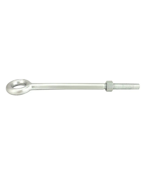 Heavy Duty Galvanized Eye Bolts With Nuts 3/4 Inch By 12 Inch Forged Steel 2 Pack For Rigging And Lifting Straight Line Pulls Only