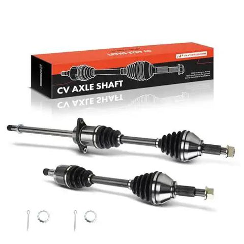 Front CV Axle Shaft Assembly Set Of 2 For Nissan Maxima 2009 2014 3.5L V6 Gas shown with box and included hardware