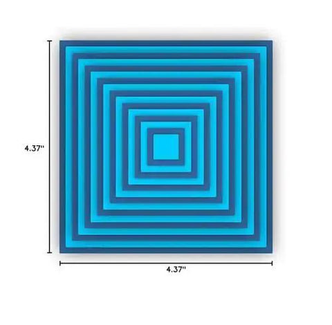 Game-Changing Layering Frame Die-Cuts Set For Scrapbooking And Card Making, 16 Pcs Metal Cutting Dies 11.1x11.1cm, blue square layering