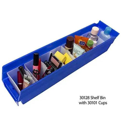 Durable Plastic Bin Cup Storage For Sorting Small Parts In Shelf Bins Two Inch By Three And One Quarter Inch By Three Inch White Case Of 48 Great For Nuts Bolts Screws Washers Office Crafts And LEGO Sorting