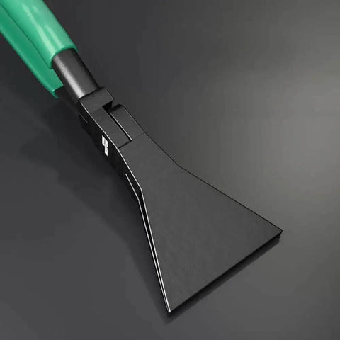 Sheet Metal Seaming Pliers With Straight, 45 Degree And 90 Degree Jaws for precise bends and flattening, green handle close-up