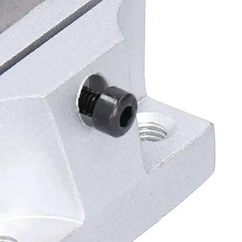 Close-up of a 20Mm Bore Linear Ball Bearing Slide Block For Linear Guide Rails, Smooth Glide, Precise Motion, 68Mm Long By 51Mm Wide By 31Mm High.