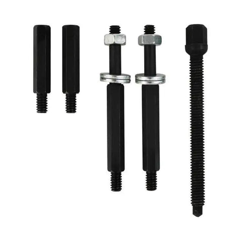 Mini Bearing Separator Kit 6 Piece Bearing Puller Set With Jaws Thrust Screw Extension Rods And Yoke Pro Grade Heavy Duty