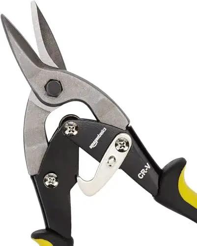 Straight Cut Aviation Snip With High Leverage Design And Serrated Edge Blade For Easy Cutting Of Aluminum Tin And Thin Steel, Tackling Up To 18 Gauge Steel And 22 Gauge Stainless, Built From Chrome Vanadium For Durable Everyday Use.