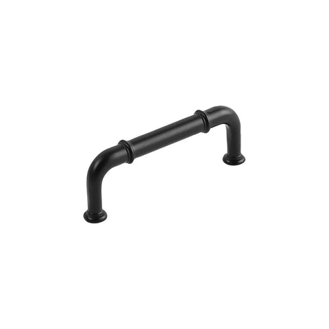 10 Pack Solid Core Cabinet Pulls Matte Black Cottage Collection 3 Inch Center To Center Hardware for Cabinets Doors and Dresser Drawers