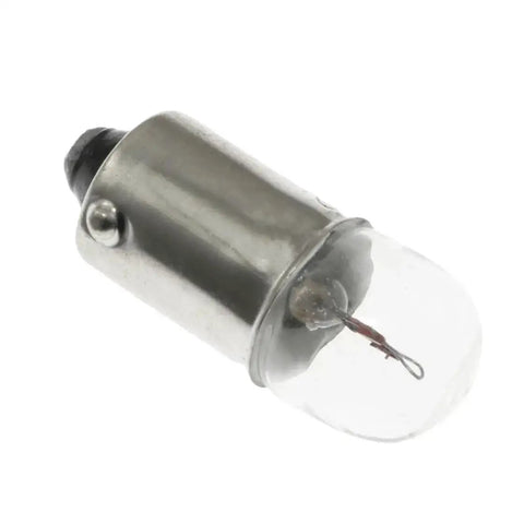 Close-up of a single bulb from the 20 Pack 12V 0.11A 2W Incandescent Bulbs with Mini Bayonet B10 Base for DIY Electronics