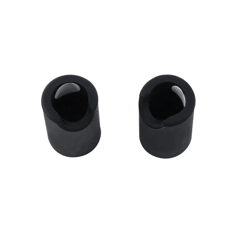 12 Pack Round Silicone Cabinet and Door Handle Protectors Black Food Grade Durable Covers