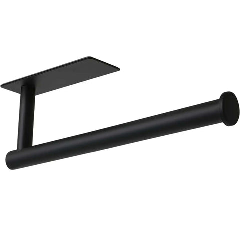 Under Cabinet Paper Towel Holder For Kitchen And Bathroom Wall Mounted Matte Black SUS304 Stainless Steel Roll Rack