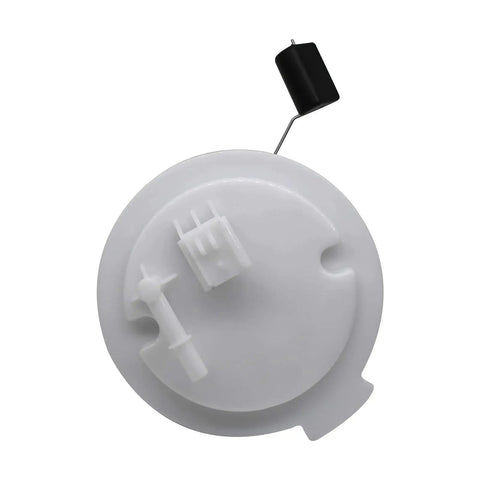 Top view of white plastic Electric Fuel Pump Module Assembly For Dodge Journey 2009 Through 2019 2.4L 3.5L 3.6L V6 Engines Replacement Part