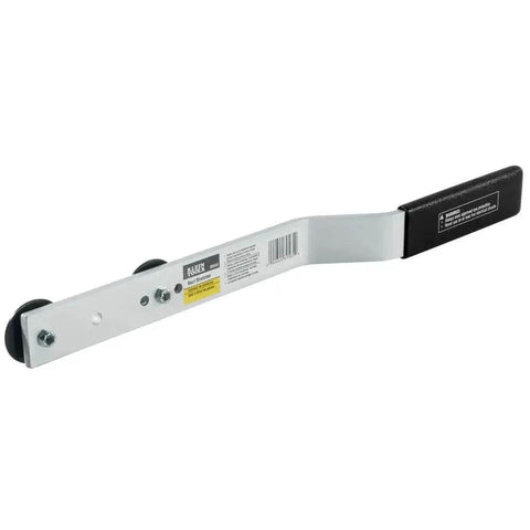 Duct Stretcher With Offset Handle For Easy Ductwork Alignment And Pulling In Tight Spaces, shown from side view with padded grip