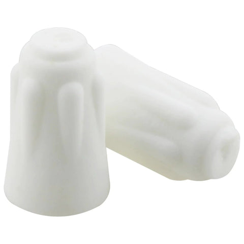 Ceramic wire connector caps, white, small size, high-temperature, 2-pack
