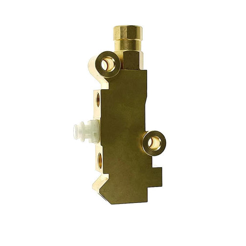 PowerWorks PV4 brake proportioning valve, brass finish, disc-to-disc brake system component