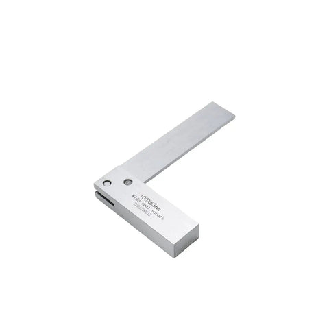 Pro Grade Machinist Square With Wide Seat For Precise Layout And Machine Setup, 90 Degree Right Angle, Ground Hardened Steel L Shape Measuring Tool, 4 By 2.5 Inches, True Inside And Outside Angles, DIN 875 Grade 1