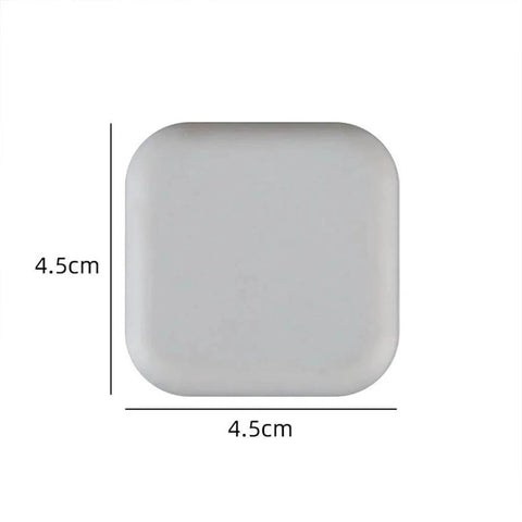 Square silicone bumper pad with adhesive, 4.5cm x 4.5cm, Silicone Bumper Pads Round And Square With Strong Self Adhesive Backing No Drill Anti Collision Stickers For Home Refrigerators Cabinets Doors And More Reduces Noise And Protects Furniture Walls And Surfaces.