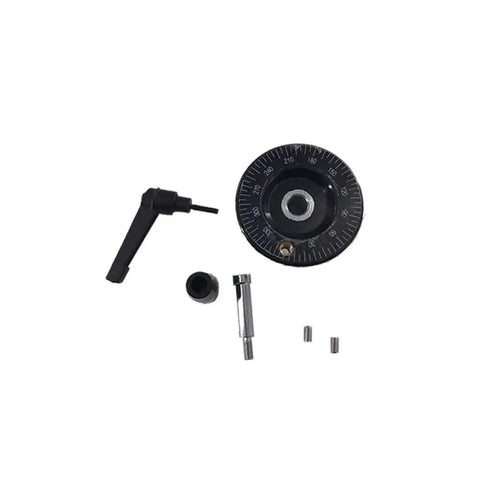 Manual Sliding Table With Ball Screw 1605 Linear Stage Actuator parts, including handle and screws, for precision milling projects.