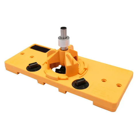 Hinge Drilling Jig For Cabinet Doors Pro Grade Adjustable 15 To 35 Millimeters Hole Locator And Drill Guide, Boring Hole Cutter Kit