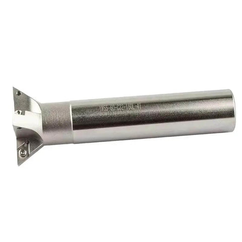 Dovetail Milling Cutter HSS End Mill For CNC 45 55 60 Degree Dovetail Cutter Diameters 25mm To 80mm High Speed Steel Tool Model YW55-25-C16-120L-2T