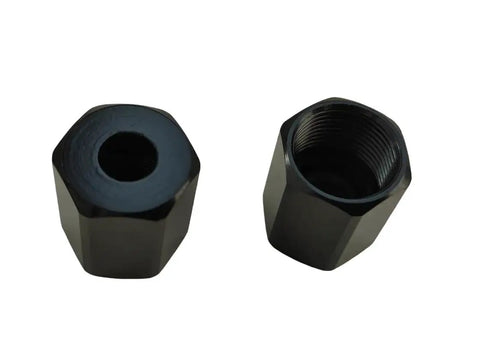 Replacement Cut-Out Tool Collet Nut 2 Pack Fits Models 48-68-0060 2627-20 48-66-0320 48-66-0325 Black Height 0.748 Inches