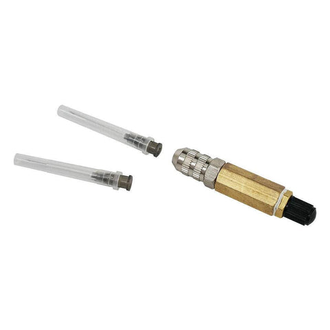 NICECNC nitrogen needle kit with two replacement needle heads and brass connector