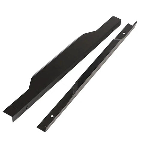 Matte Black 24 Inch Edge Finger Pull Handles 2 Pack Aluminum Alloy Concealed Cabinet Door Pulls for Wardrobe Drawers