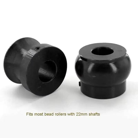 Pro Grade One Inch Round Bead Roll Dies Set Fits Most Bead Rollers With 22Mm Shafts Heat Treated Tool Steel Black Oxide Coating