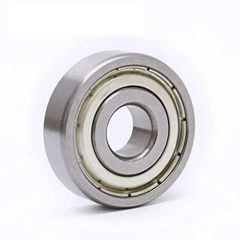 Front view deep groove ball bearing with double metal shields, 3/8 x 7/8 x 9/32 in, pre-lubricated
