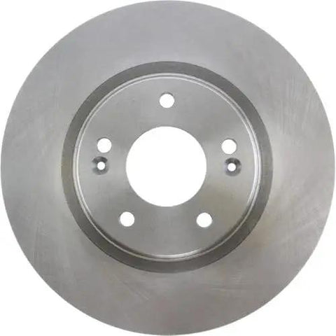 Centric C-Tek front brake rotor, for Hyundai/Kia, round silver metal disc with center hub and lug holes