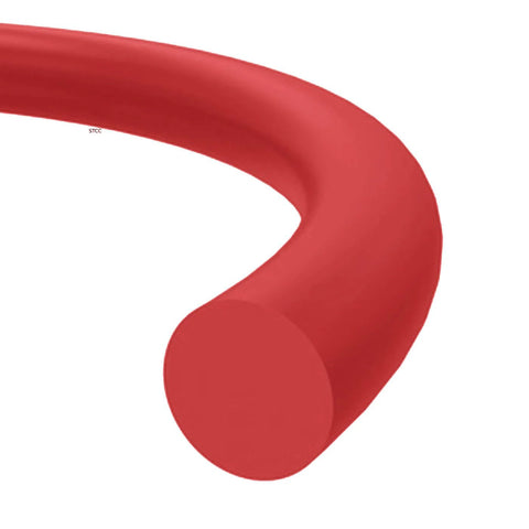 Silicone O-ring, 1-1/4 in ID, red, 1/8 in width, 70A durometer, pack of 10