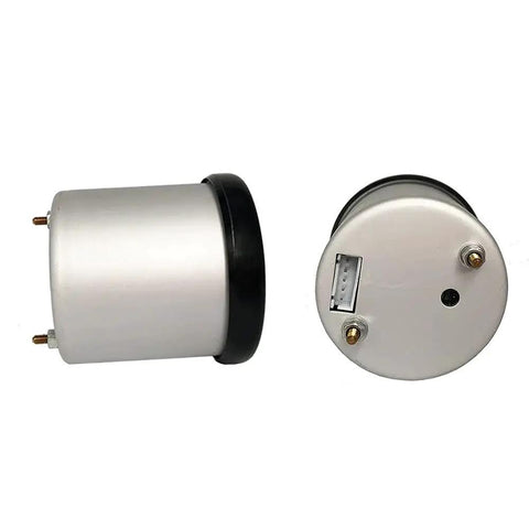Back view of 2 Inch Oil Pressure Gauge With Sensor For Cars 52mm Digital LED Display 0-140 PSI showing connections