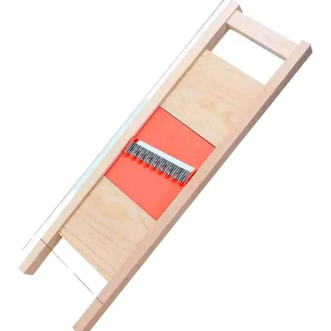 Manual Stainless Steel Wave Cutter For Potatoes And Vegetables, Crinkle Cutter With Solid Wood Handle, Rust Resistant Blade